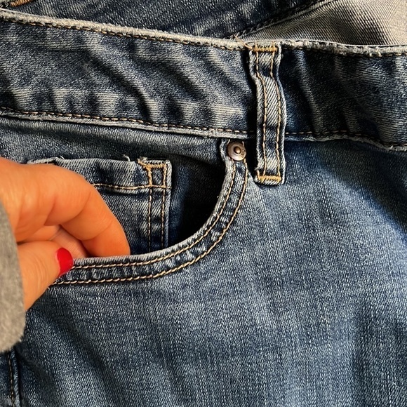 LANE BRYANT Curvy Fit High Rise Boot Medium Denim Jeans, Size 15 Long, EUC. - Picture 6 of 7